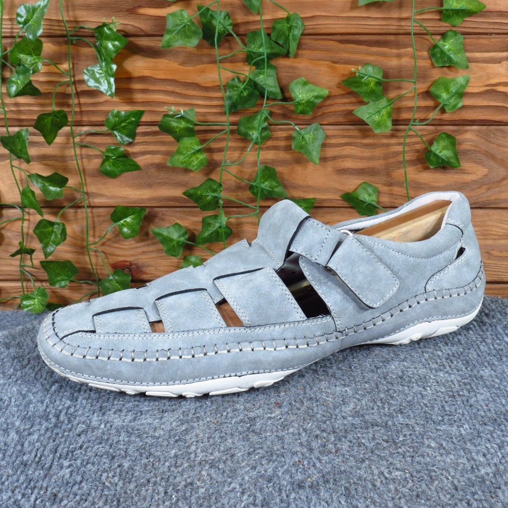 GBX Sentaur Mens Fisherman Sandal Size 12 Casual Summer Walking Shoe Gray Suede